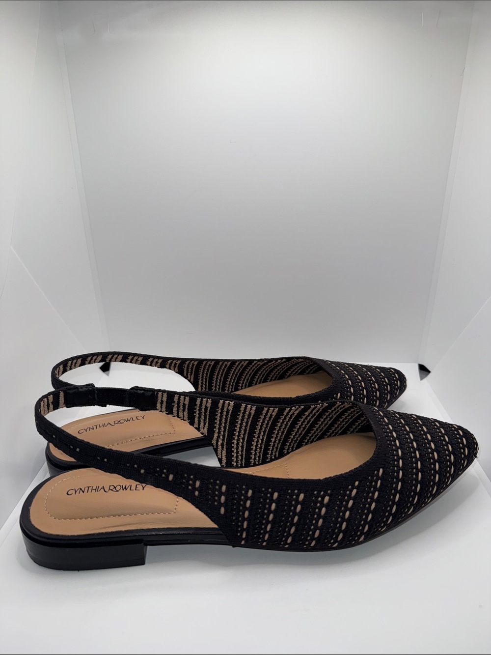 Cynthia Rowley Amelia Flats Slingback W Pointed Toe Women’s 10